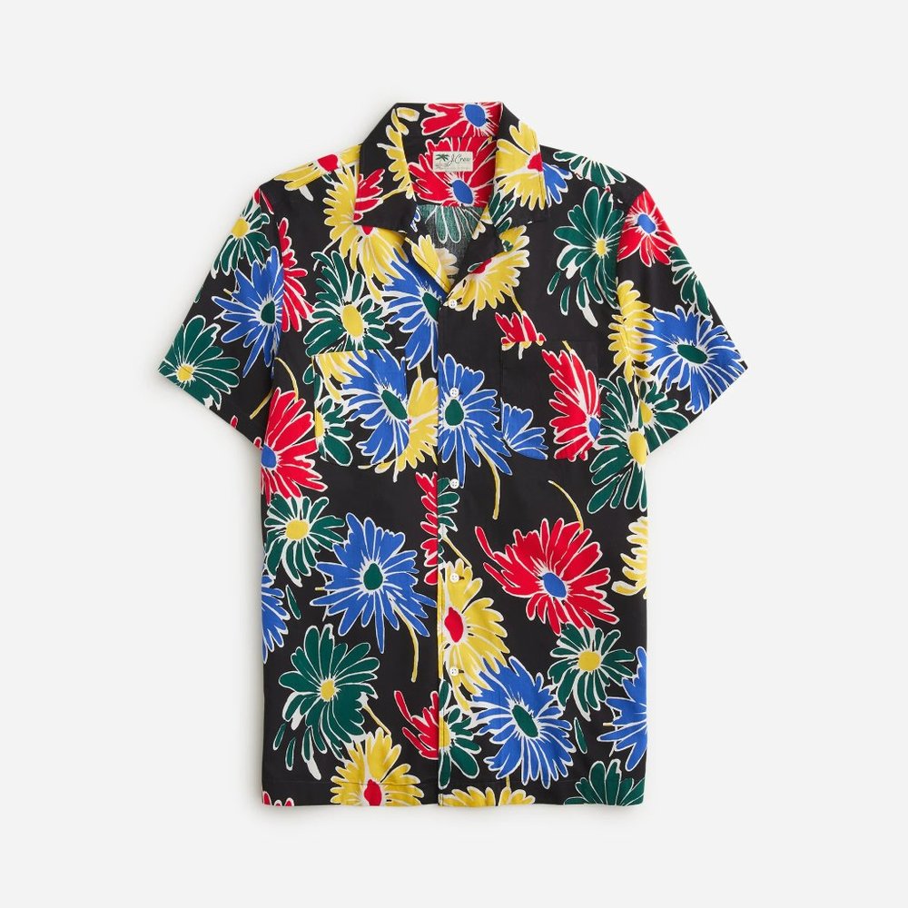 J.Crew Camp-Collar Shirt in Floral Print